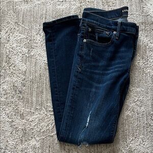 Express Super Skinny Mid Rise  Denim Jeans